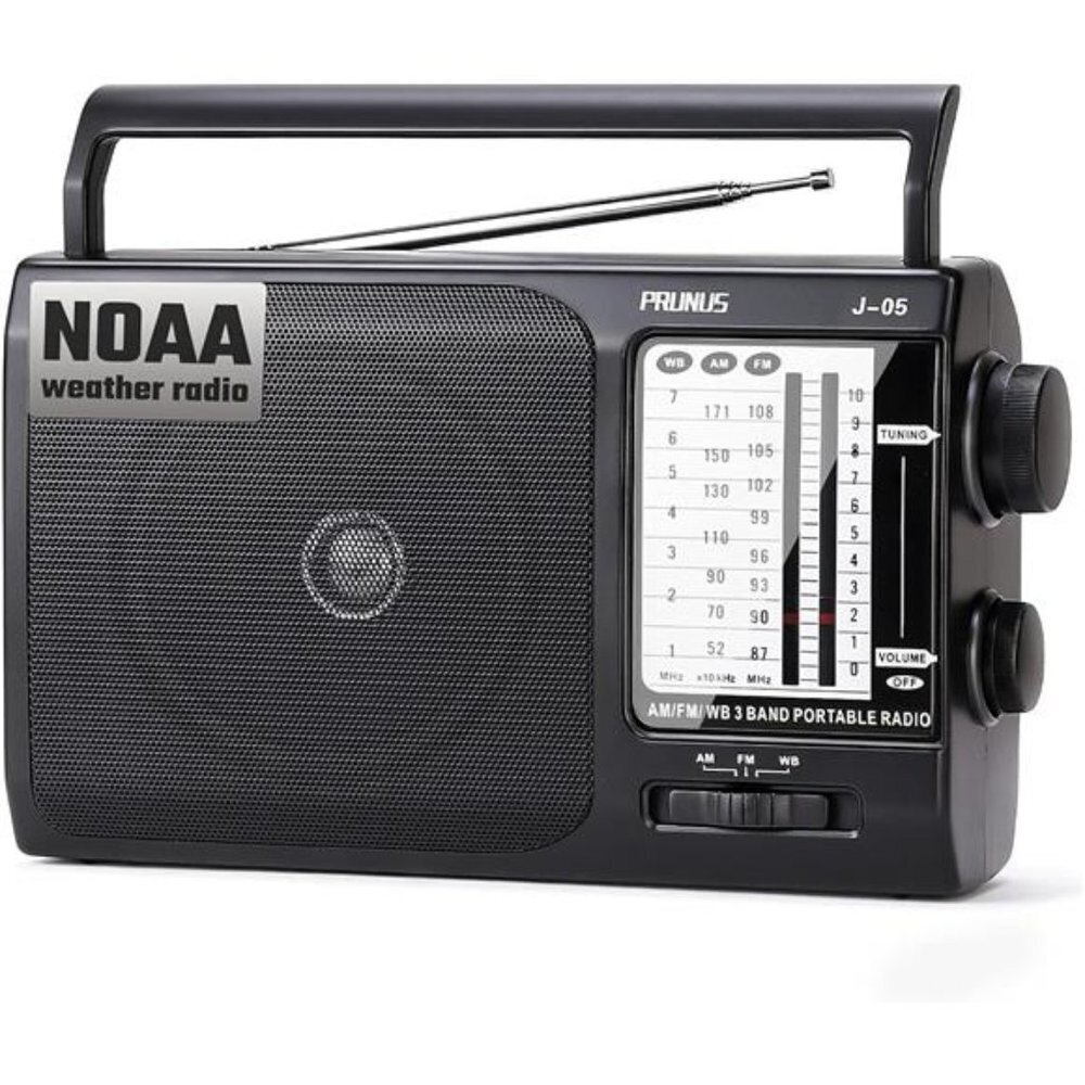 Weather AM FM Portable Radio with Best Reception, Transistor Radio, Battery
